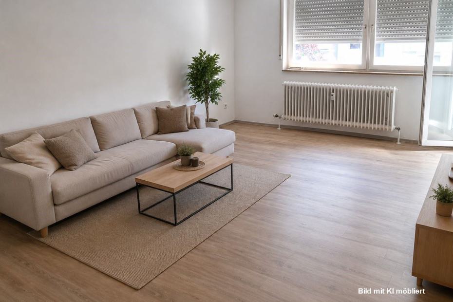 Wohnbereich, -Blick zum Balkon