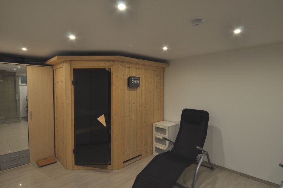 Wellnessbereich Sauna mit Dampfbad